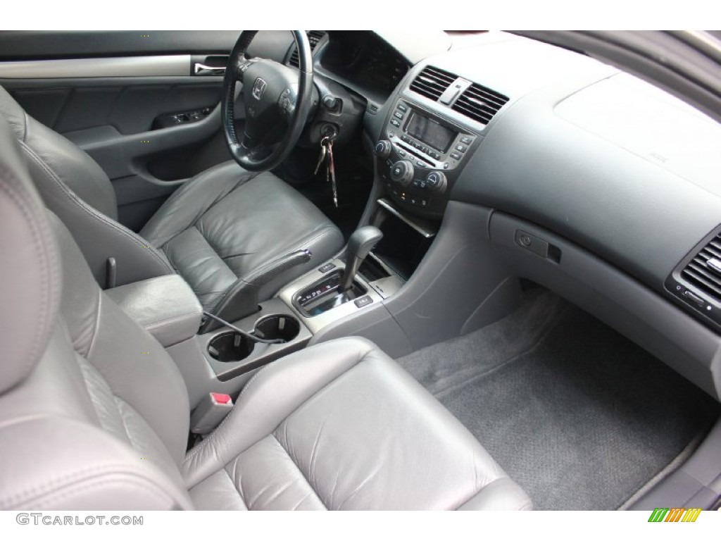 2006 Accord EX V6 Coupe - Alabaster Silver Metallic / Gray photo #30
