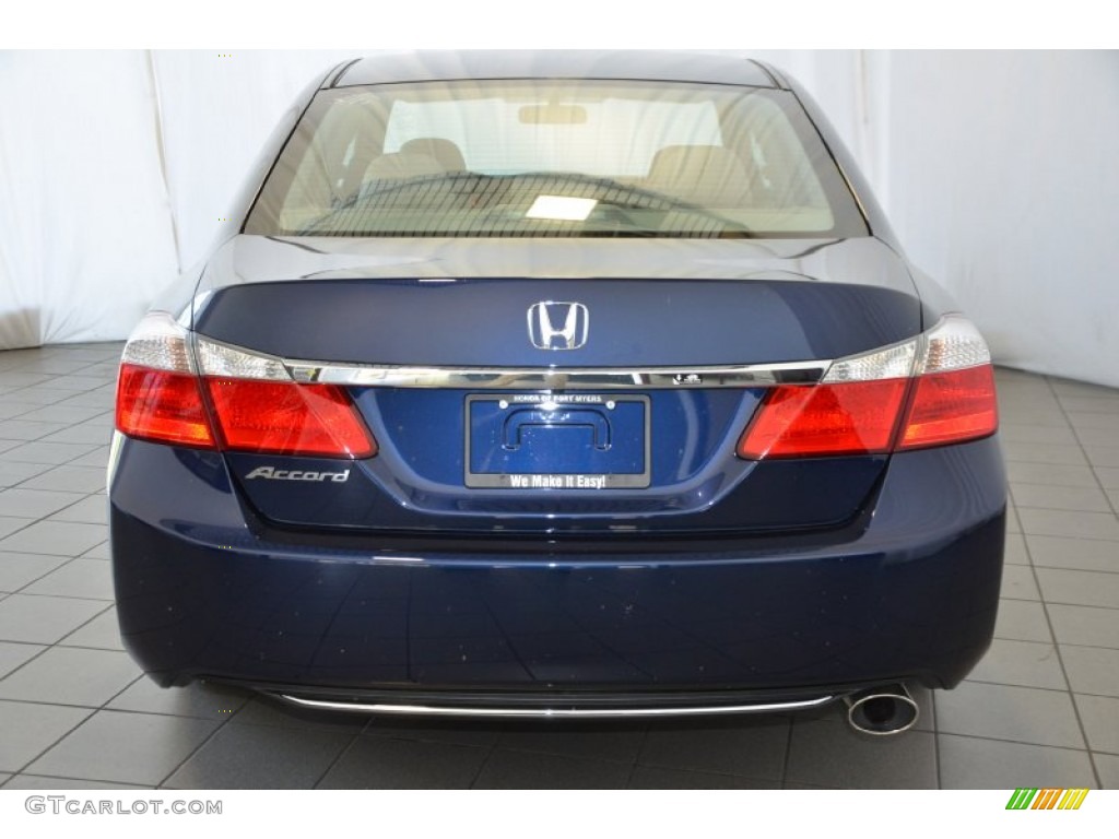 2014 Accord EX Sedan - Obsidian Blue Pearl / Gray photo #6