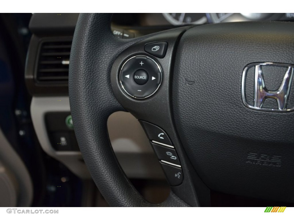 2014 Accord EX Sedan - Obsidian Blue Pearl / Gray photo #19