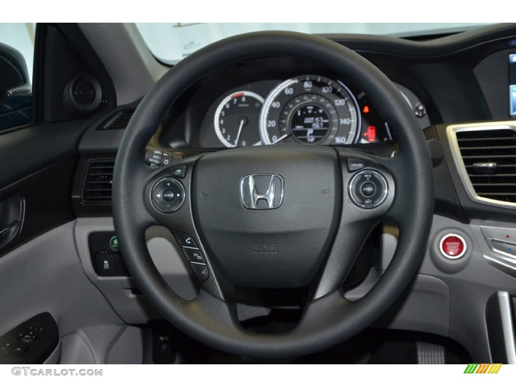 2014 Accord EX Sedan - Obsidian Blue Pearl / Gray photo #25