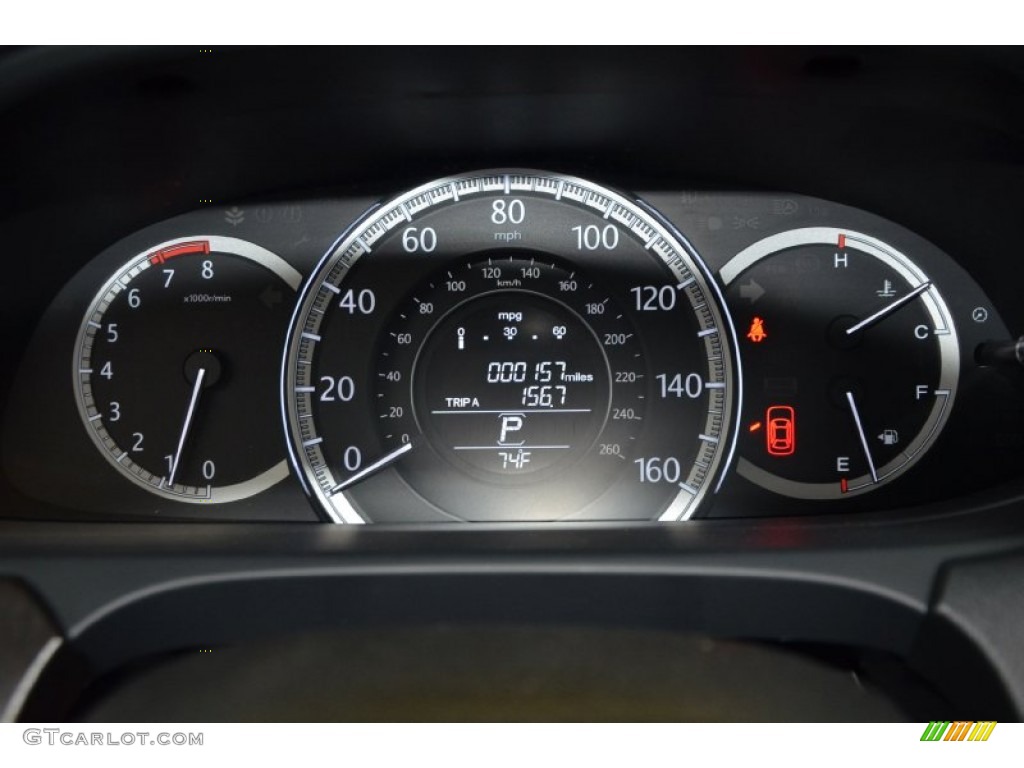 2014 Accord EX Sedan - Obsidian Blue Pearl / Gray photo #32