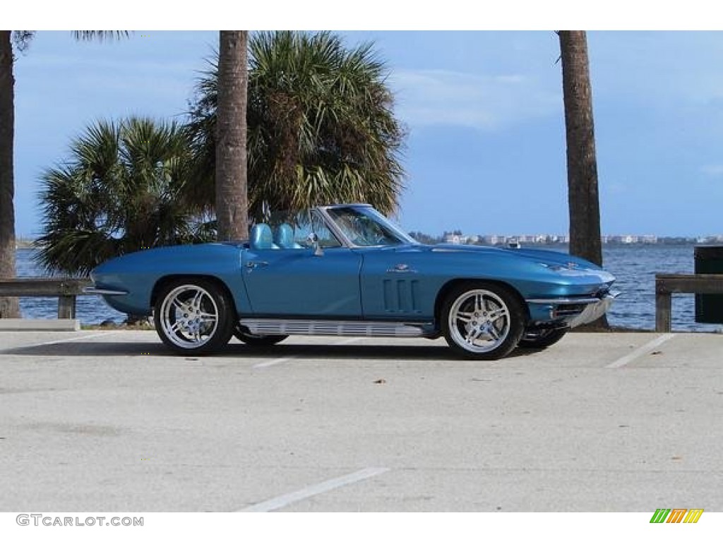 1965 Corvette Sting Ray Convertible Ralph Eckler Signature Corvette - Nassau Blue / Bright Blue photo #3