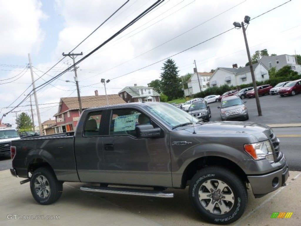 2014 F150 STX SuperCab 4x4 - Sterling Grey / Steel Grey photo #4