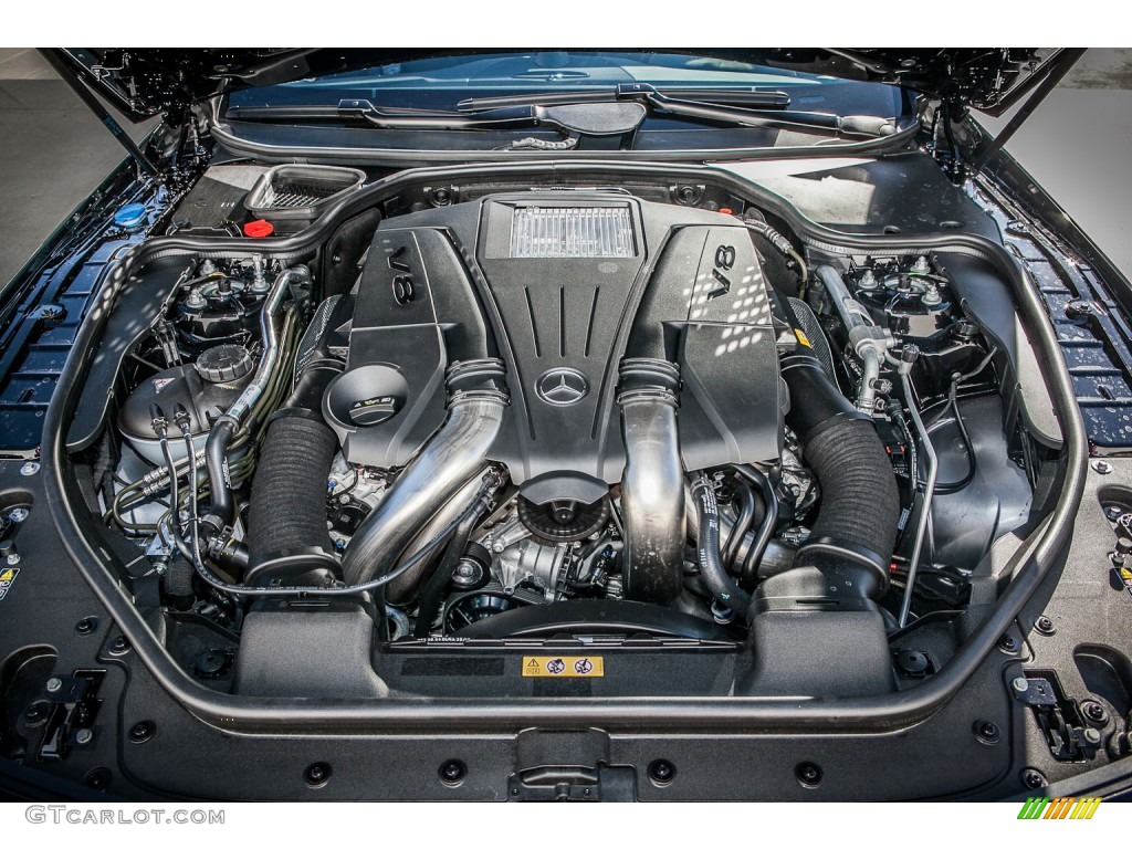 2015 Mercedes-Benz SL 550 Roadster 4.7 Liter biturbo DOHC 32-Valve VVT V8 Engine Photo #95907247