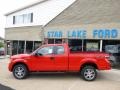 2014 Race Red Ford F150 STX SuperCab 4x4  photo #7