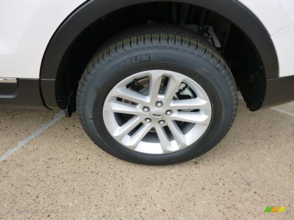 2015 Explorer XLT 4WD - White Platinum / Medium Light Stone photo #8