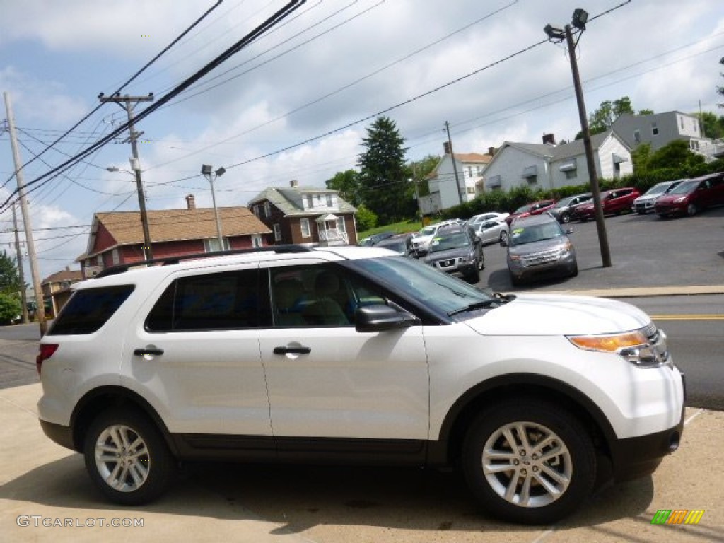 2015 Explorer 4WD - Oxford White / Medium Light Stone photo #4