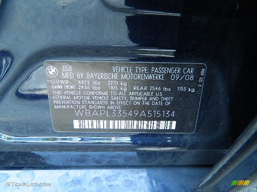 2009 3 Series 335xi Sedan - Monaco Blue Metallic / Saddle Brown Dakota Leather photo #5