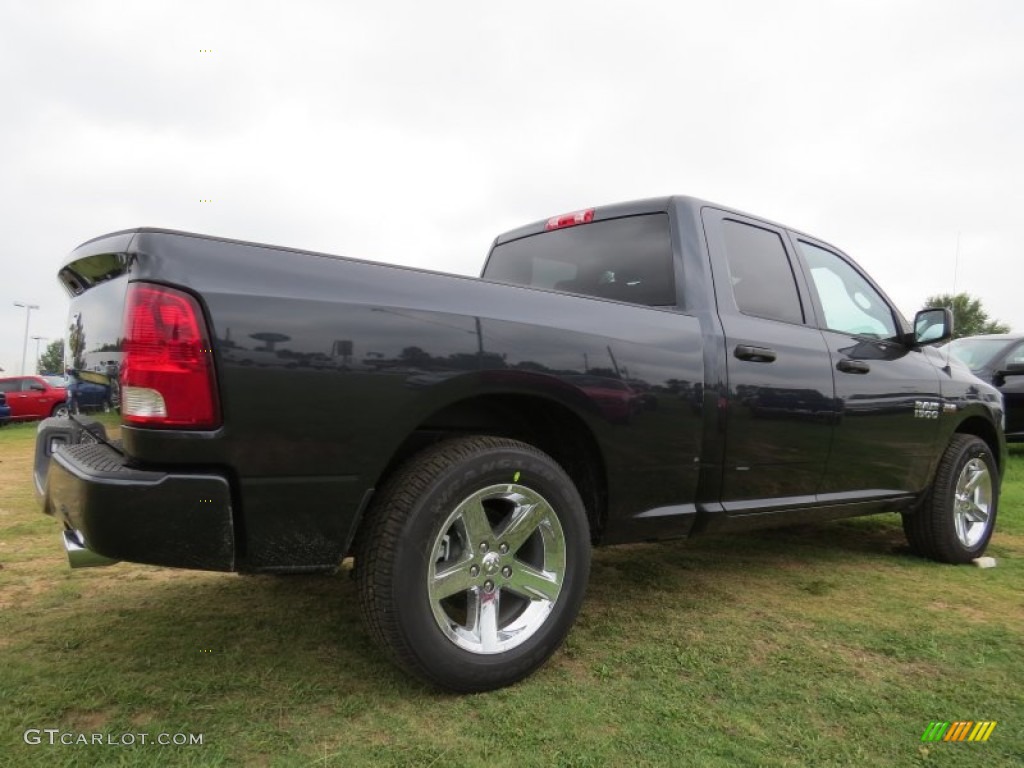 2014 1500 Express Quad Cab - Maximum Steel Metallic / Black/Diesel Gray photo #3