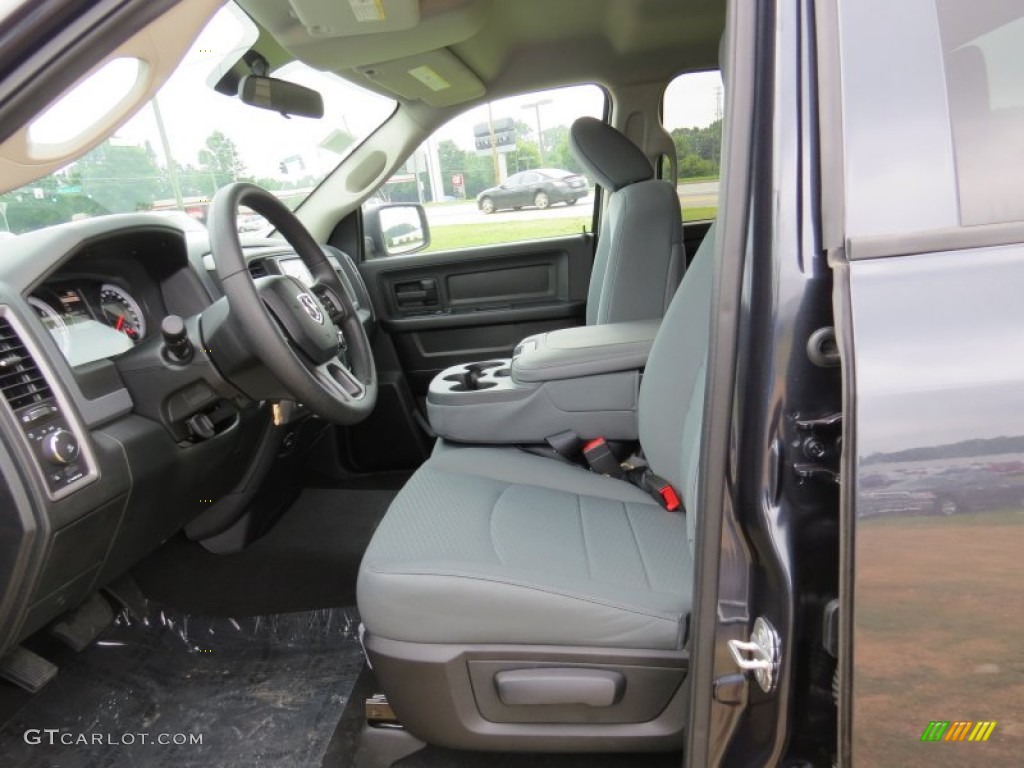 2014 1500 Express Quad Cab - Maximum Steel Metallic / Black/Diesel Gray photo #7