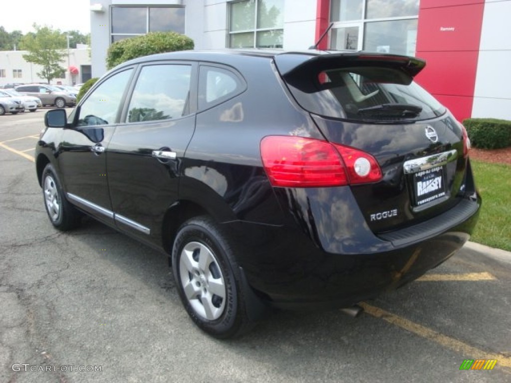 2012 Rogue S AWD - Super Black / Gray photo #7