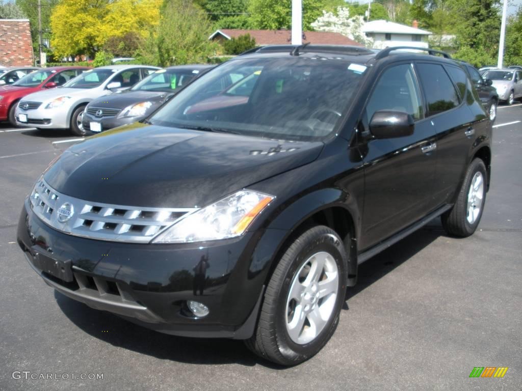 2005 Murano SL AWD - Super Black / Charcoal photo #1