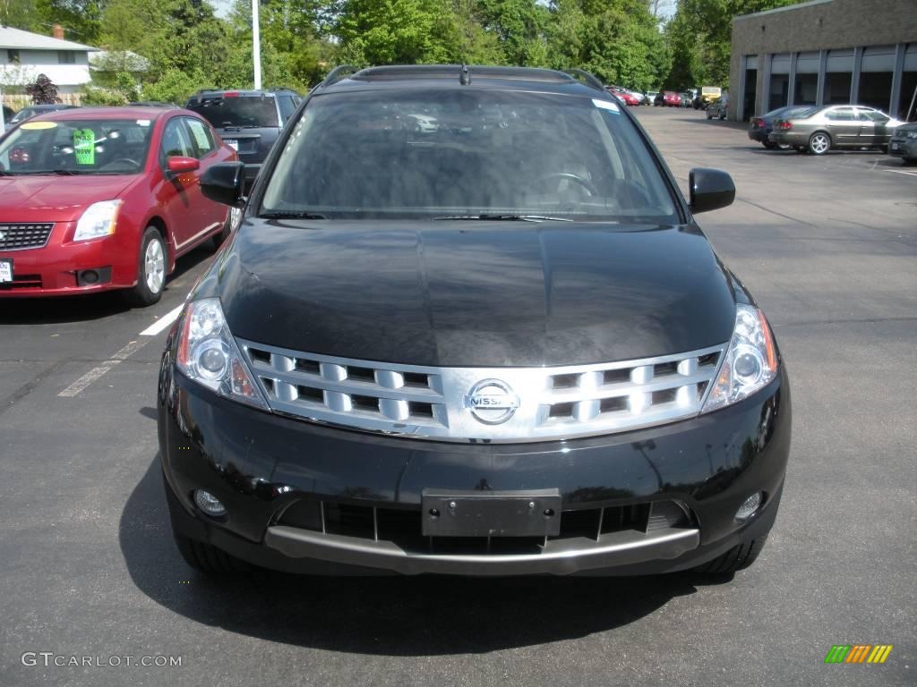 2005 Murano SL AWD - Super Black / Charcoal photo #2