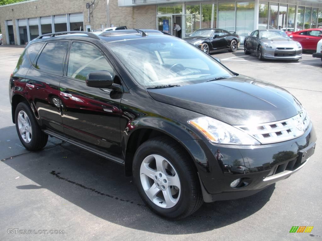 2005 Murano SL AWD - Super Black / Charcoal photo #3