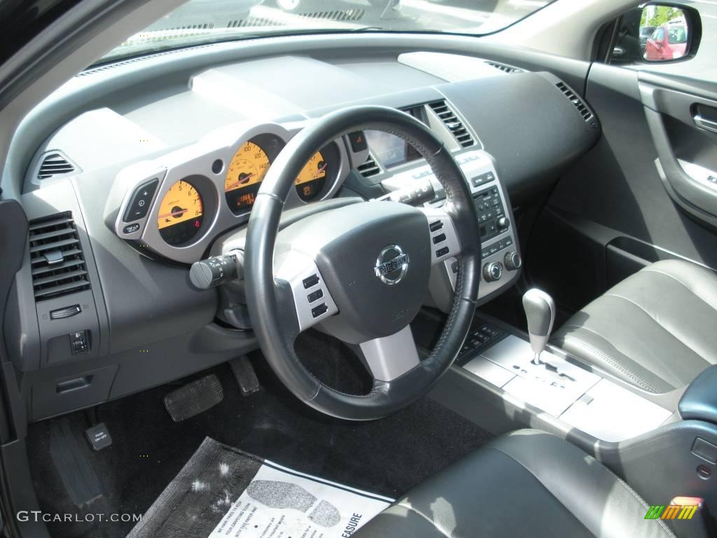 2005 Murano SL AWD - Super Black / Charcoal photo #13