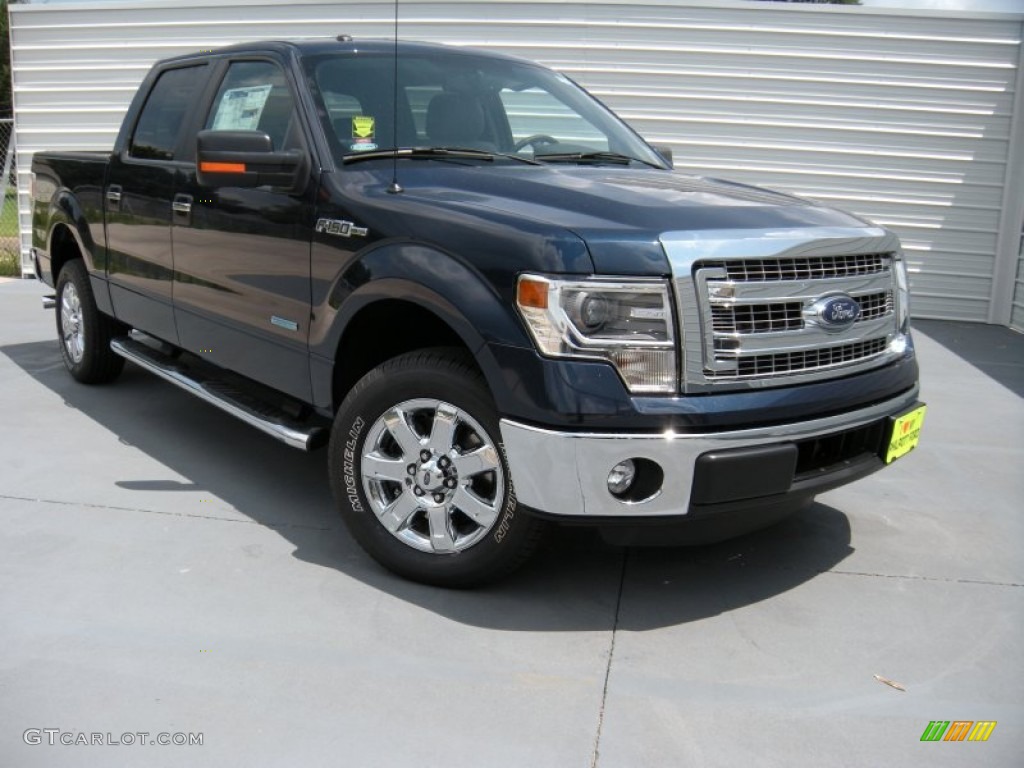 2014 F150 XLT SuperCrew - Blue Jeans / Steel Grey photo #1