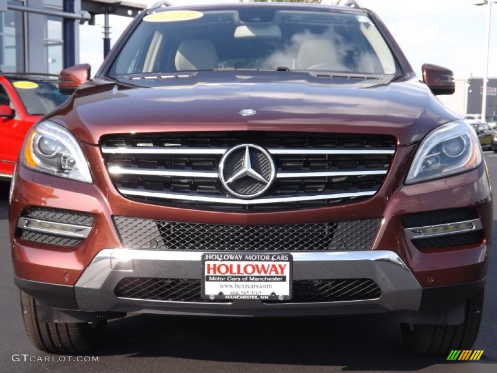 2013 ML 350 BlueTEC 4Matic - Cinnabar Red Metallic / Almond Beige photo #2