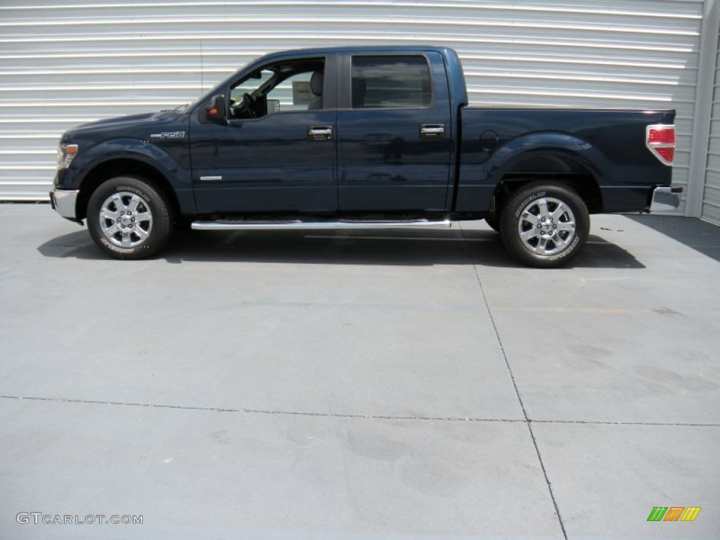 2014 F150 XLT SuperCrew - Blue Jeans / Steel Grey photo #6