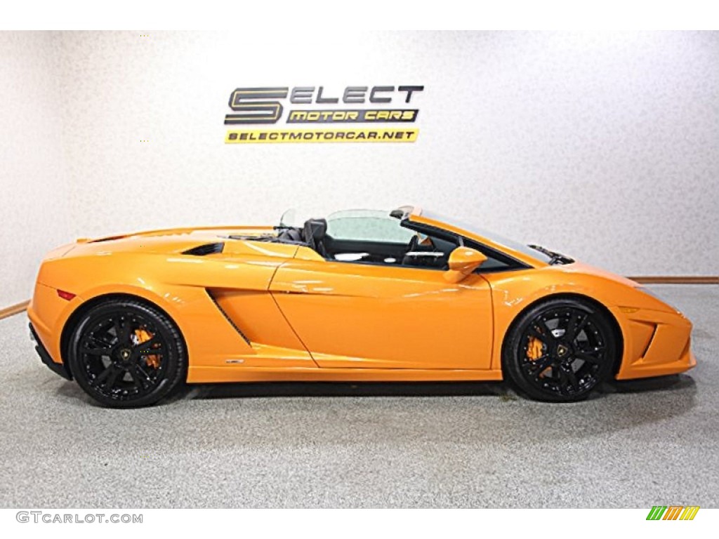 2013 Gallardo LP 560-4 Spyder - Arancio Borealis / Nero Perseus photo #5