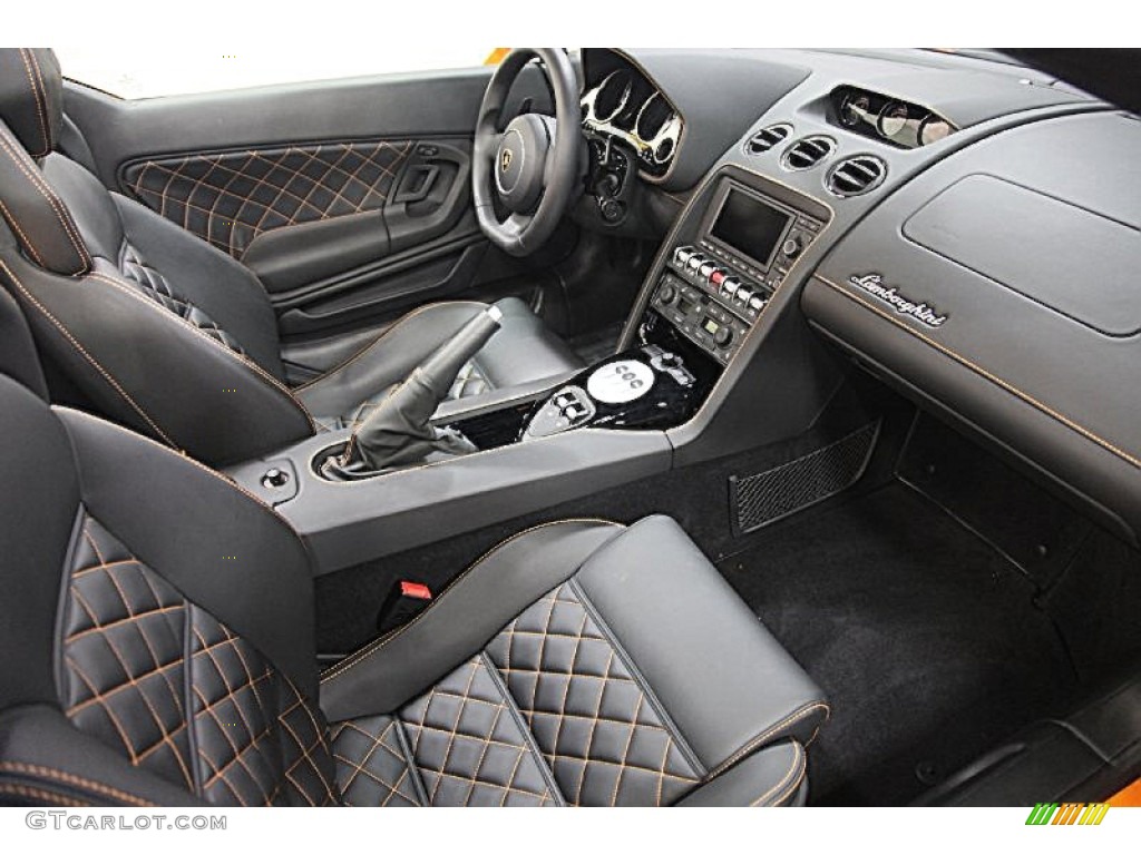 2013 Gallardo LP 560-4 Spyder - Arancio Borealis / Nero Perseus photo #14