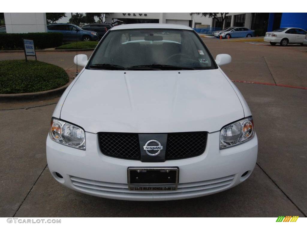 2006 Sentra 1.8 S Special Edition - Cloud White / Charcoal photo #2