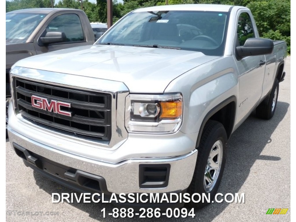 2014 Sierra 1500 Regular Cab - Quicksilver Metallic / Jet Black/Dark Ash photo #1
