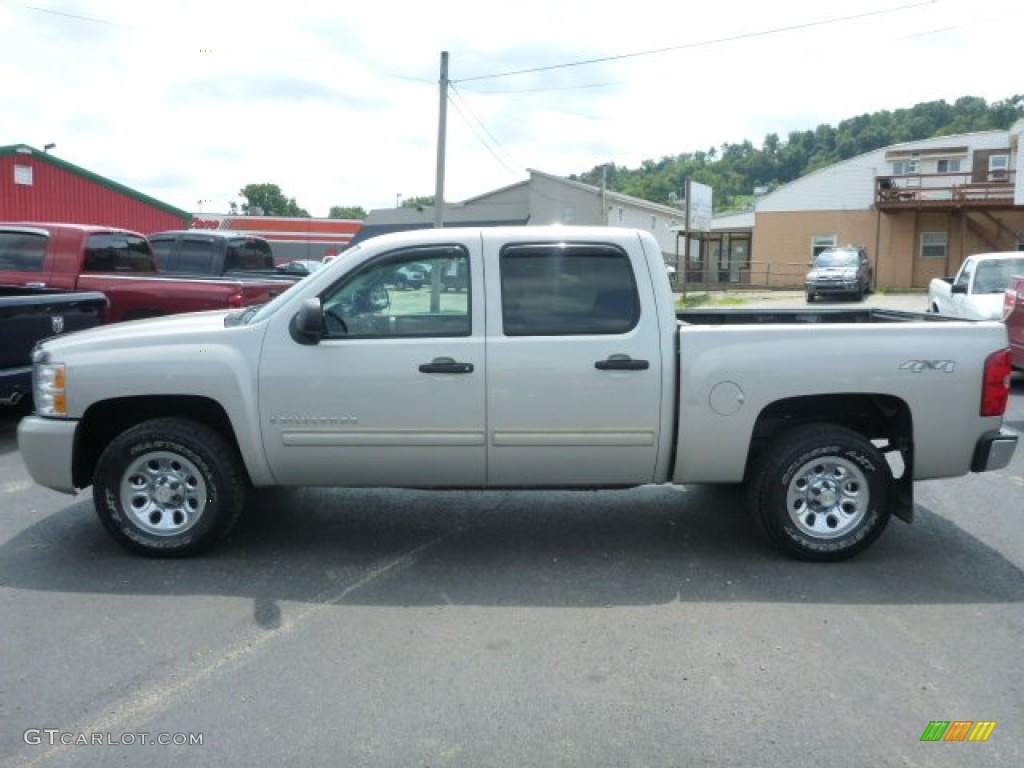 2009 Silverado 1500 LT Crew Cab 4x4 - Silver Birch Metallic / Ebony photo #2