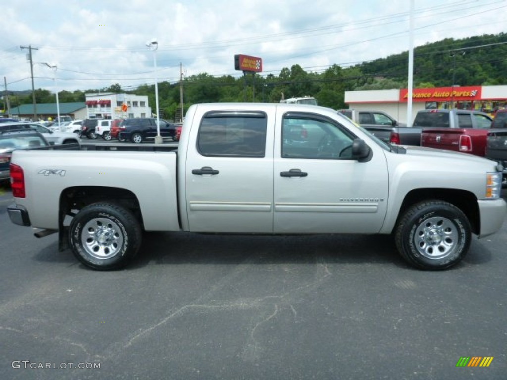 2009 Silverado 1500 LT Crew Cab 4x4 - Silver Birch Metallic / Ebony photo #7