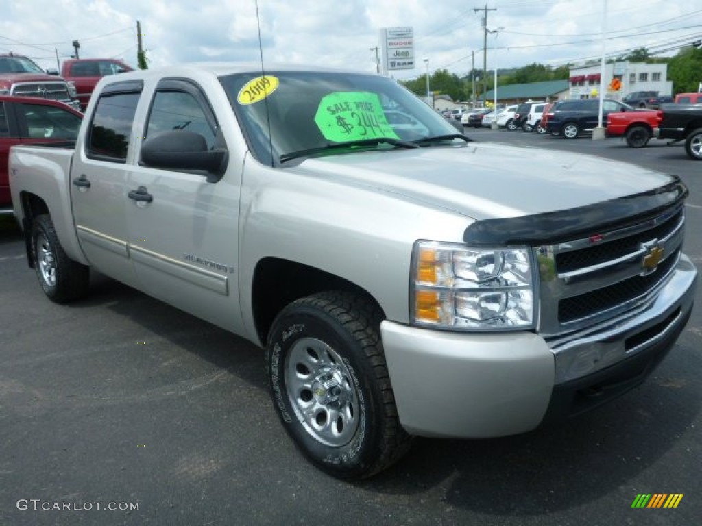 2009 Silverado 1500 LT Crew Cab 4x4 - Silver Birch Metallic / Ebony photo #8