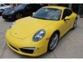 Racing Yellow 2015 Porsche 911 Carrera Coupe Exterior