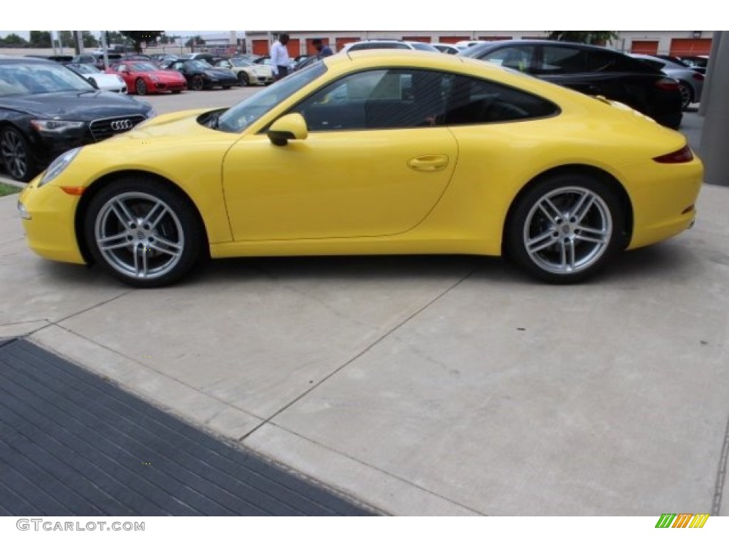 Racing Yellow 2015 Porsche 911 Carrera Coupe Exterior Photo #95921038