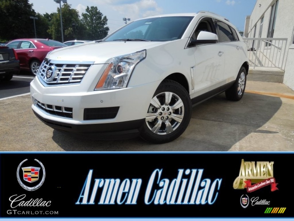 2015 SRX Luxury AWD - Platinum Ice Tricoat / Shale/Brownstone photo #1