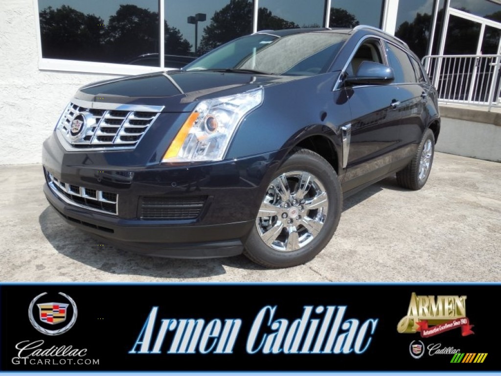 2015 SRX Luxury - Sapphire Blue Metallic / Shale/Brownstone photo #1