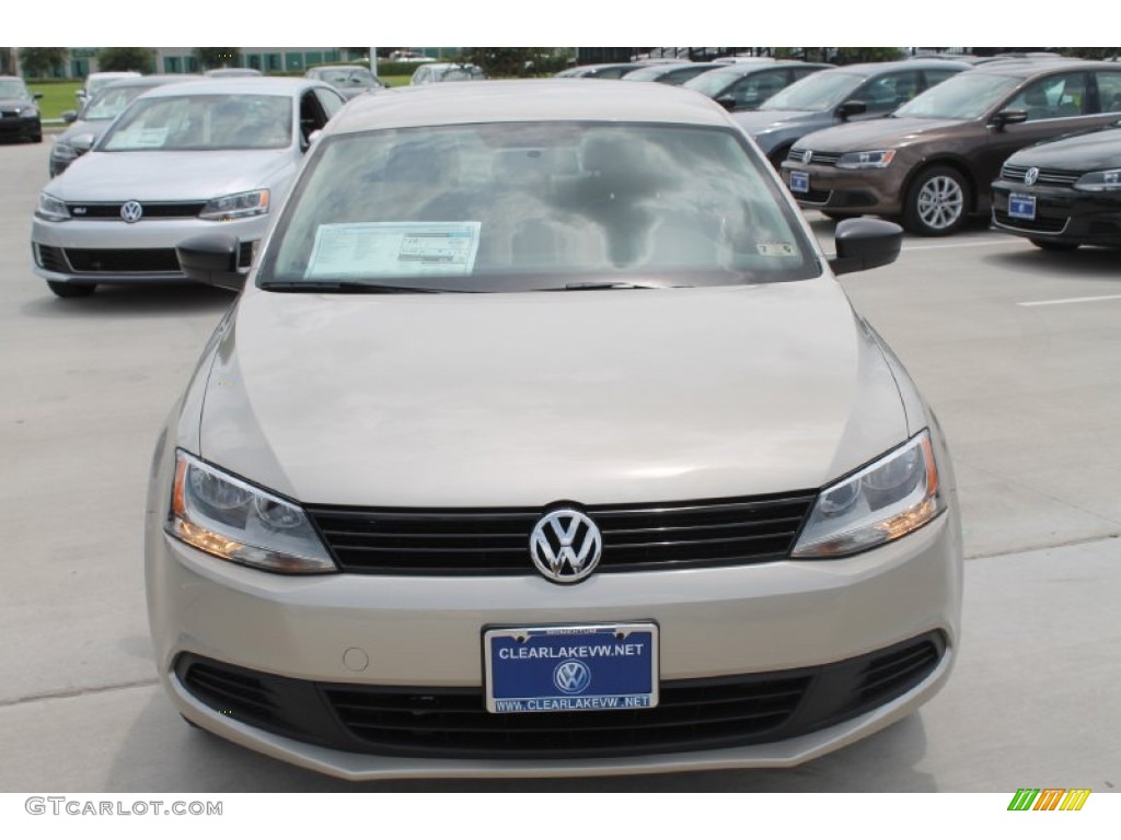 2014 Jetta S Sedan - Moonrock Silver Metallic / Latte Macchiato photo #2