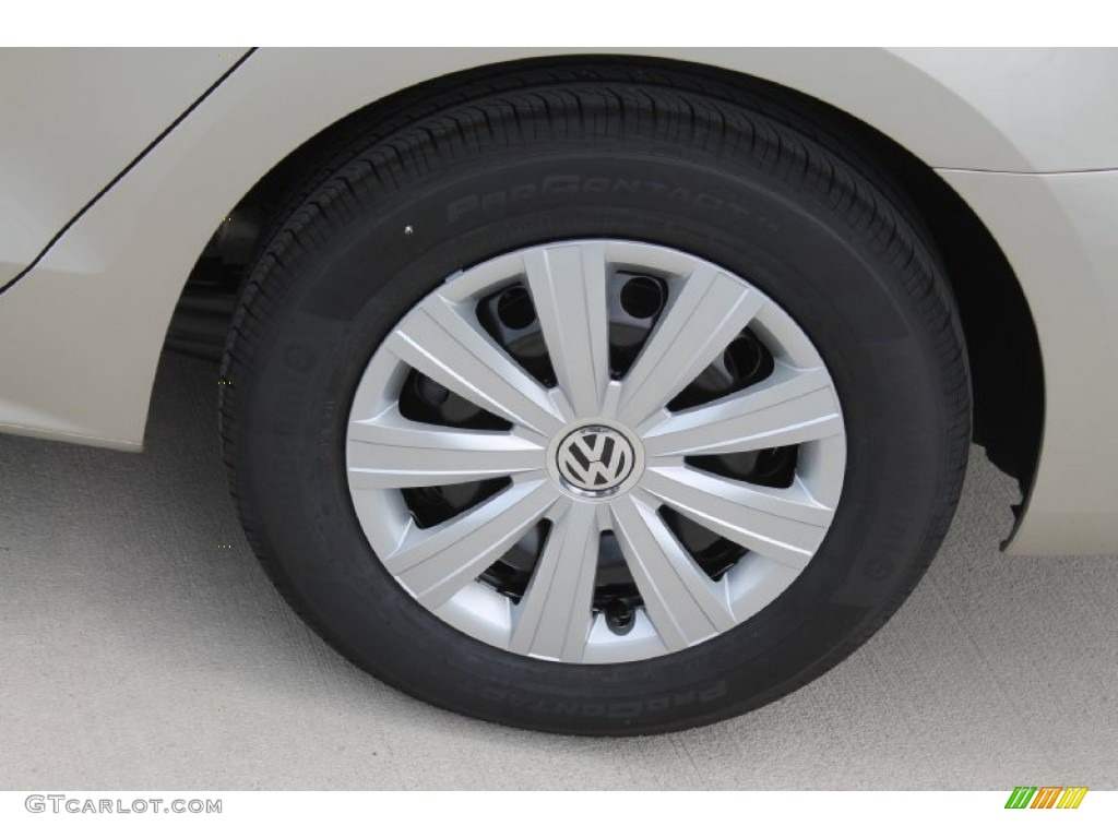 2014 Jetta S Sedan - Moonrock Silver Metallic / Latte Macchiato photo #5