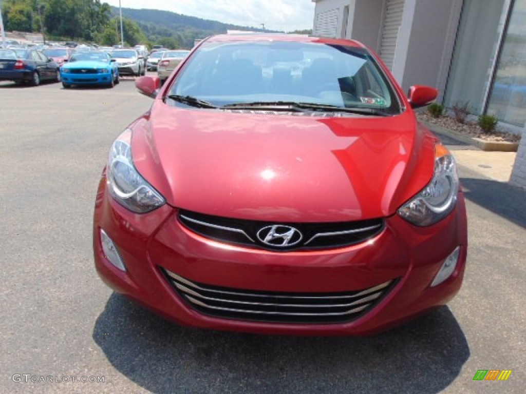 2012 Elantra Limited - Red Allure / Black photo #5