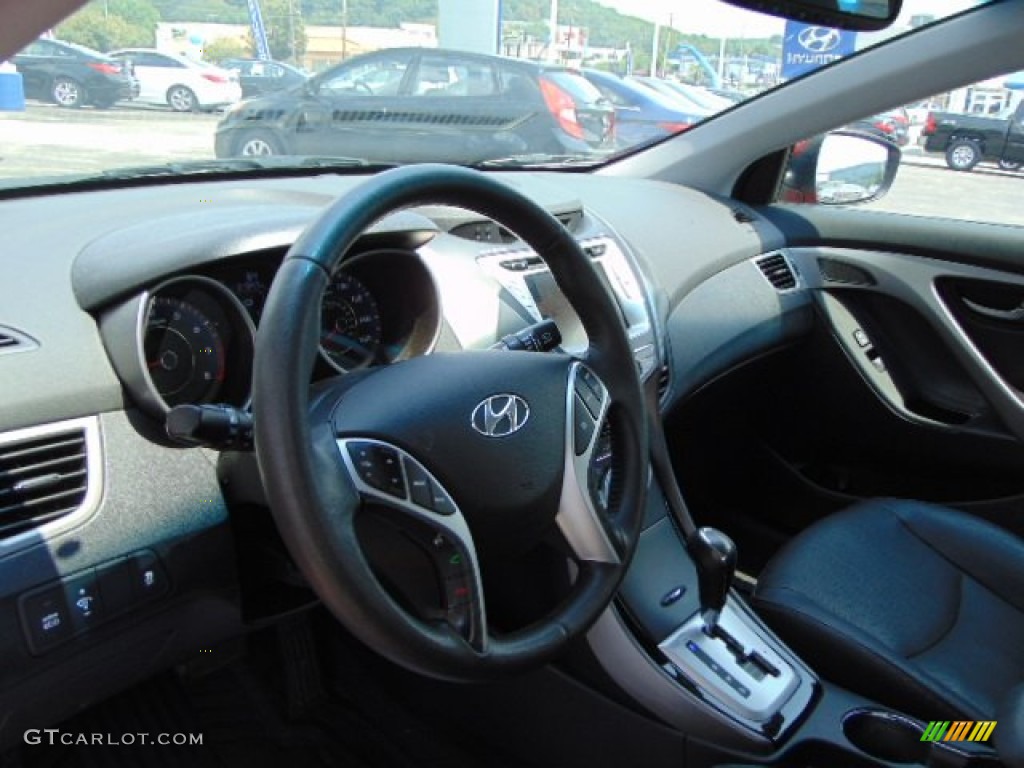 2012 Elantra Limited - Red Allure / Black photo #13