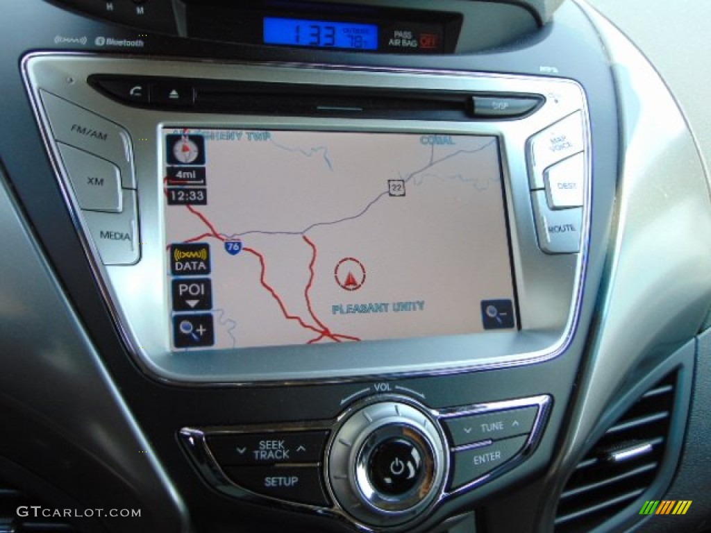 2012 Elantra Limited - Red Allure / Black photo #16