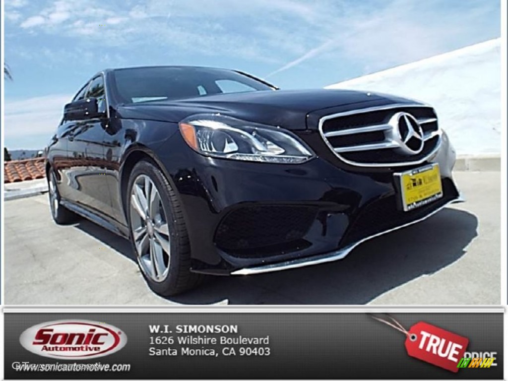 2014 E 350 Sport Sedan - Black / Black photo #1
