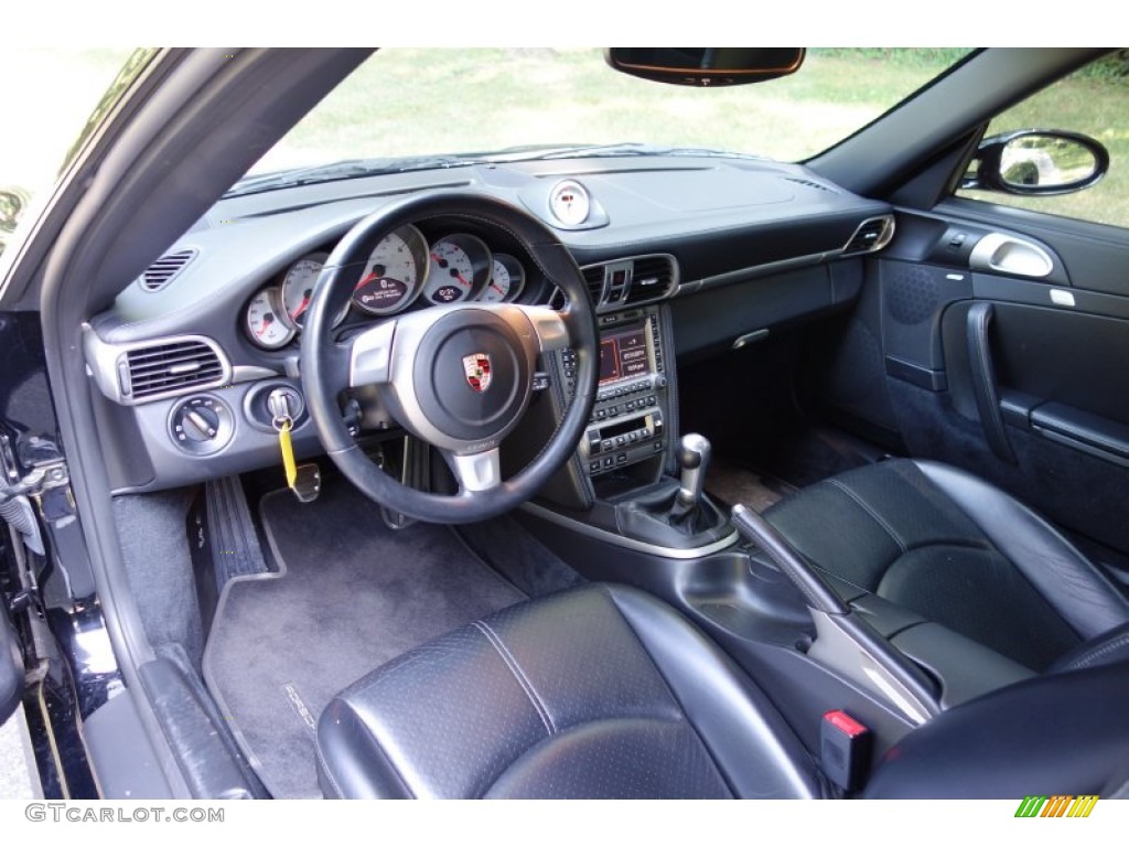 2007 911 Turbo Coupe - Black / Black photo #10