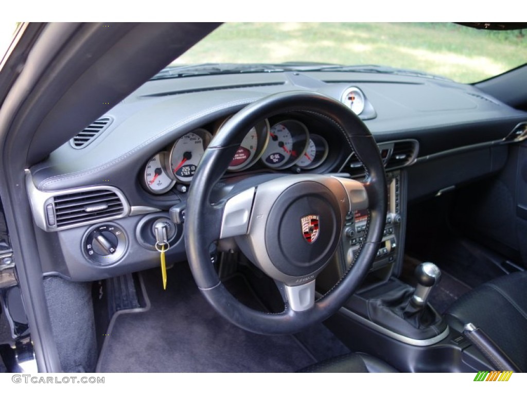 2007 911 Turbo Coupe - Black / Black photo #17