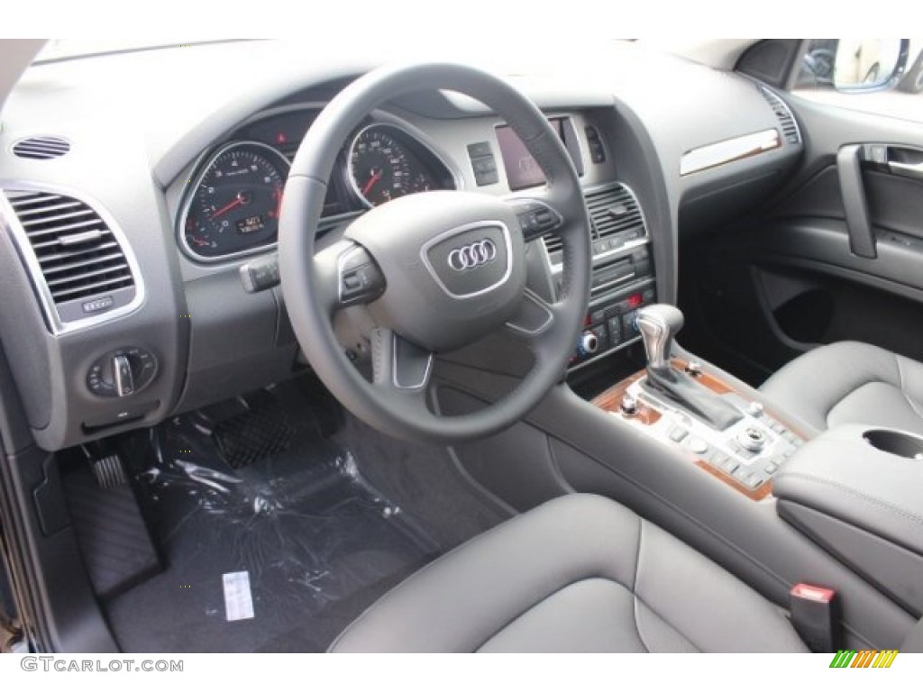 Black Interior 2015 Audi Q7 3.0 Premium Plus quattro Photo #95926036