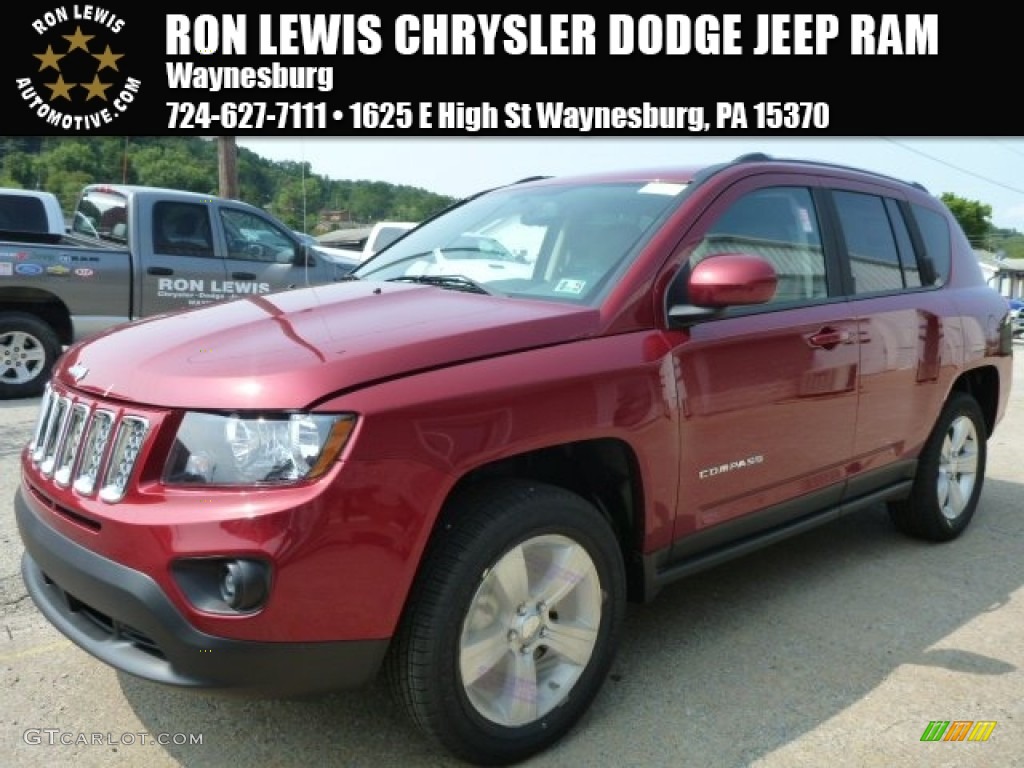 2014 Compass Latitude 4x4 - Deep Cherry Red Crystal Pearl / Dark Slate Gray/Light Pebble photo #1