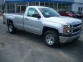 2014 Silver Ice Metallic Chevrolet Silverado 1500 WT Regular Cab  photo #4