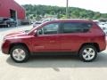 2014 Deep Cherry Red Crystal Pearl Jeep Compass Latitude 4x4  photo #2