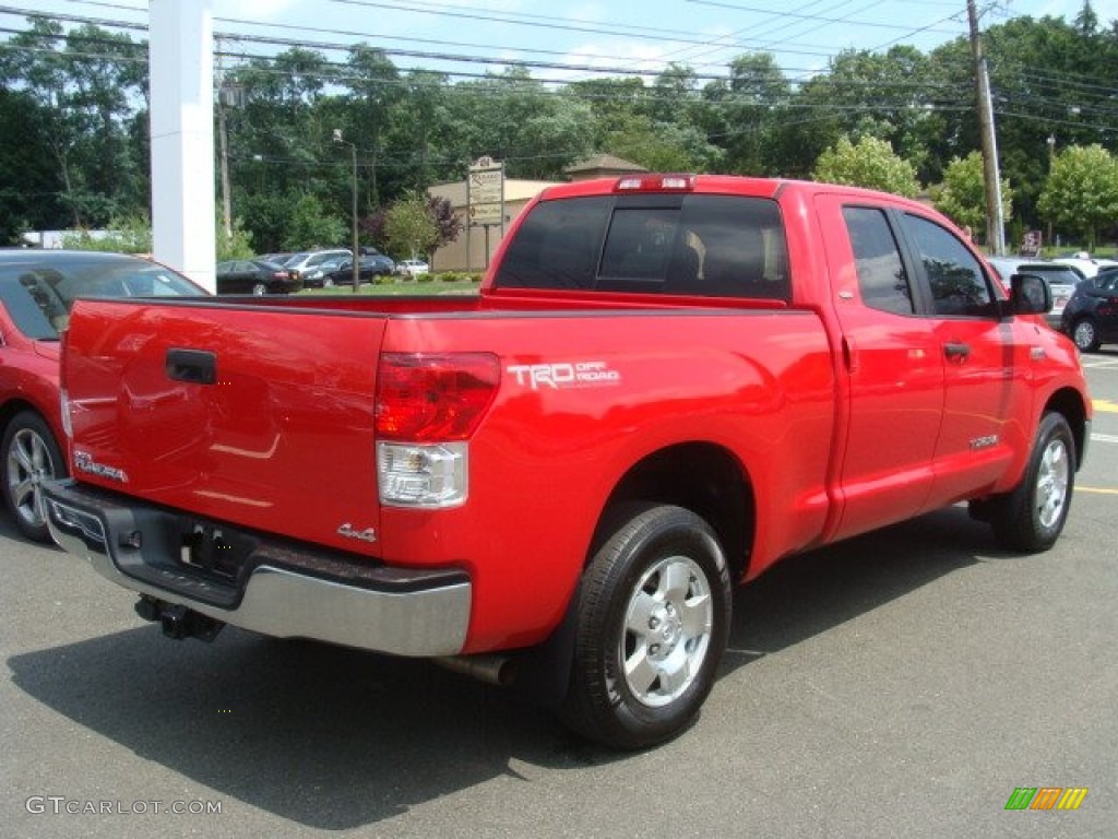 2011 Tundra SR5 Double Cab 4x4 - Radiant Red / Graphite Gray photo #4