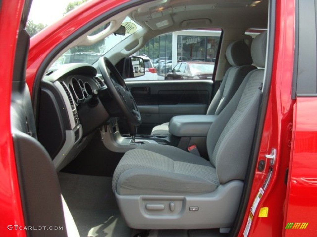 Graphite Gray Interior 2011 Toyota Tundra SR5 Double Cab 4x4 Photo #95930225