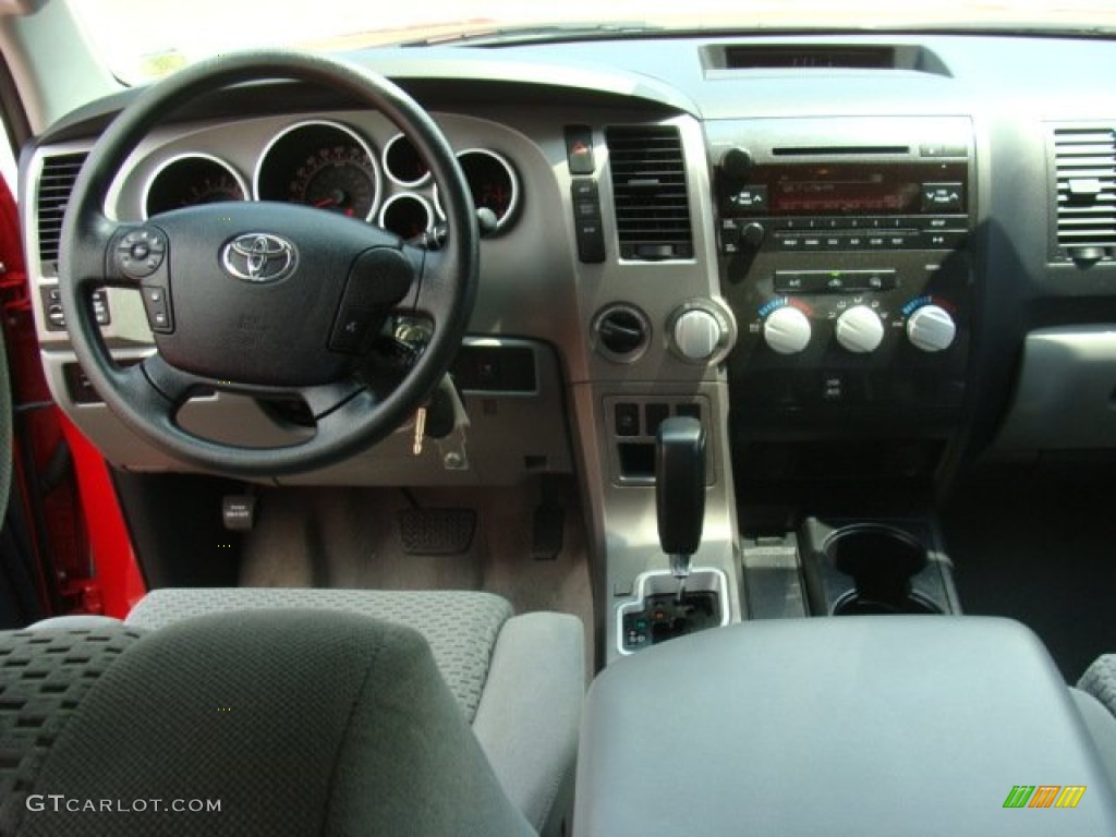 2011 Tundra SR5 Double Cab 4x4 - Radiant Red / Graphite Gray photo #10