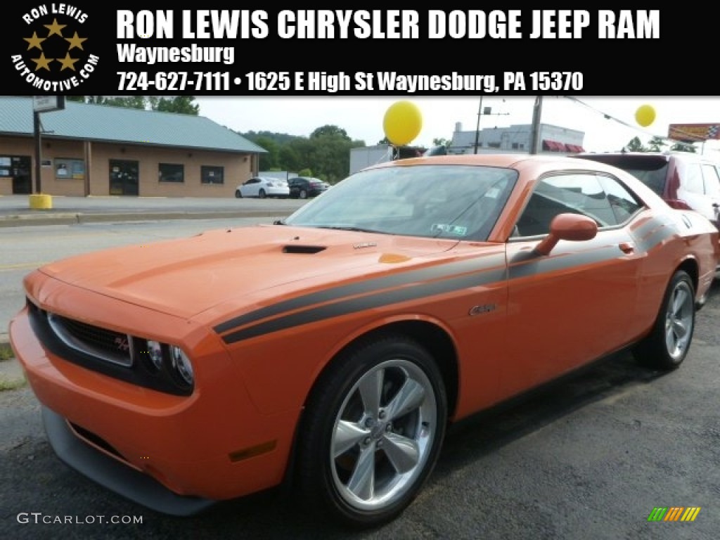 2014 Challenger R/T Classic - Header Orange / Dark Slate Gray photo #1