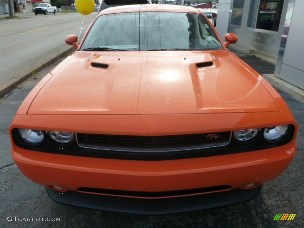2014 Challenger R/T Classic - Header Orange / Dark Slate Gray photo #7